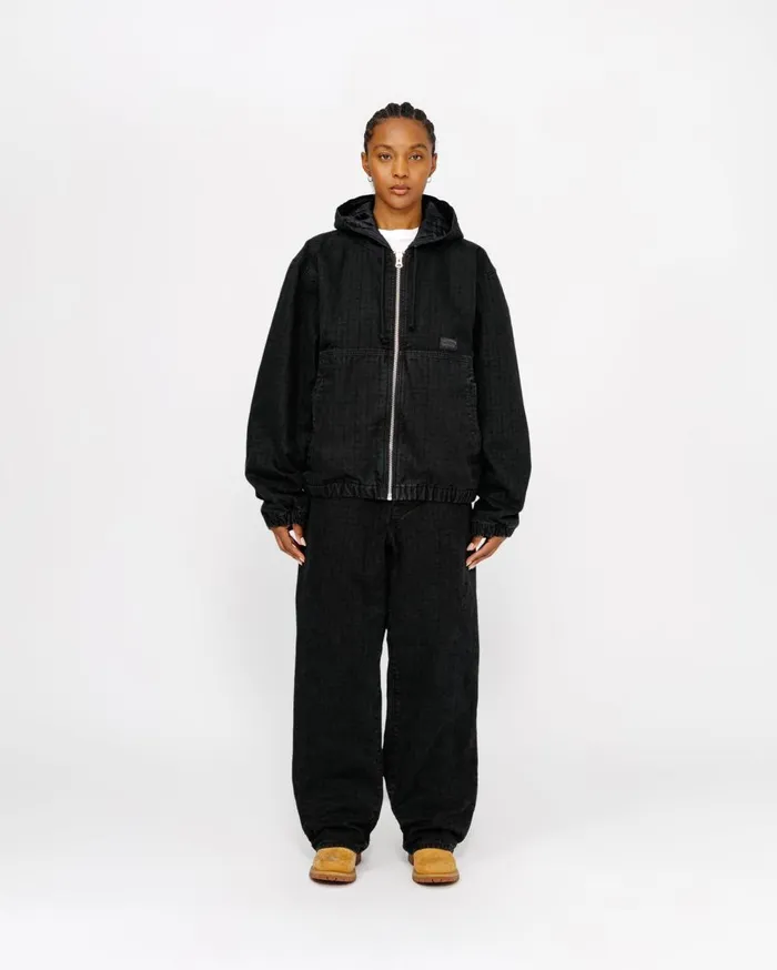 Pants MenWomen Stussy BIG OL039 JEAN CANVAS NEEDLEPUNCH Black Pants MenWomen Stussy BIG OL039 JEAN CANVAS NEEDLEPUNCH Black