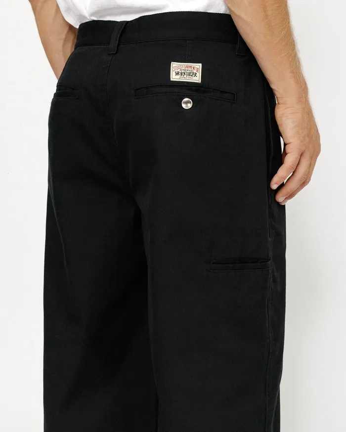 Pants MenWomen Stussy CHINO WORK PANT Black Pants MenWomen Stussy CHINO WORK PANT Black