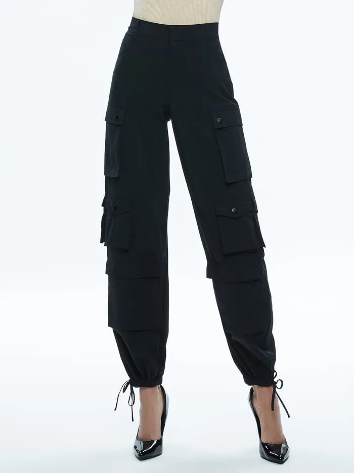 Pants Women Alice Olivia Olympia Cargo Pants Black