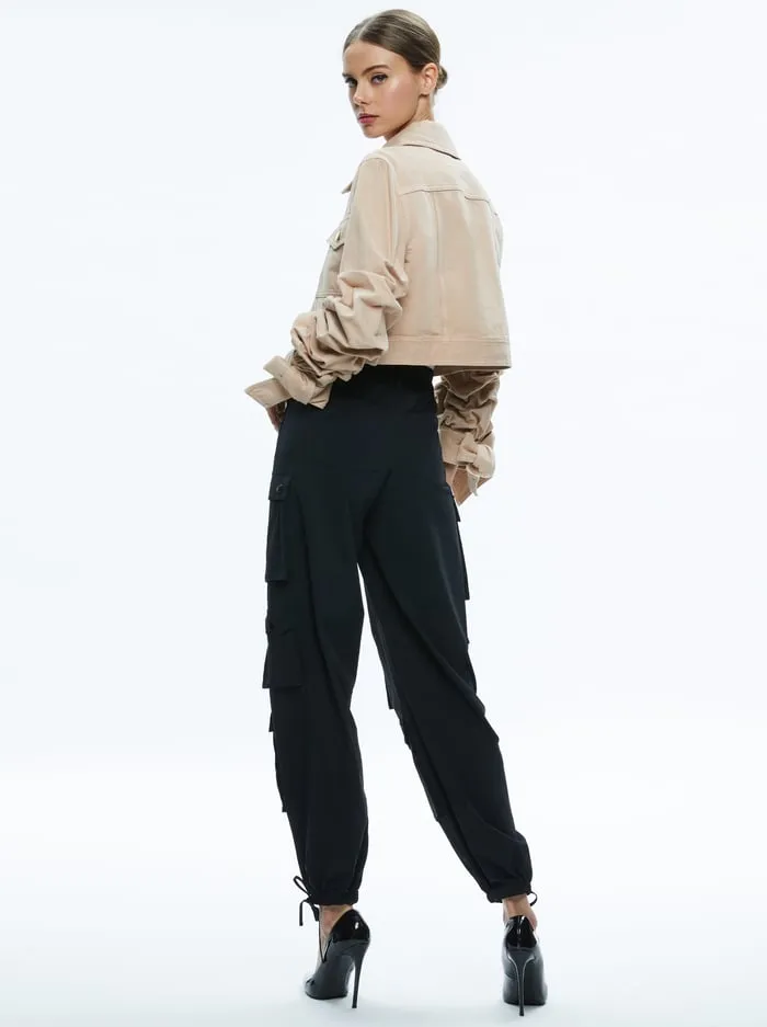 Pants Women Alice Olivia Olympia Cargo Pants Black
