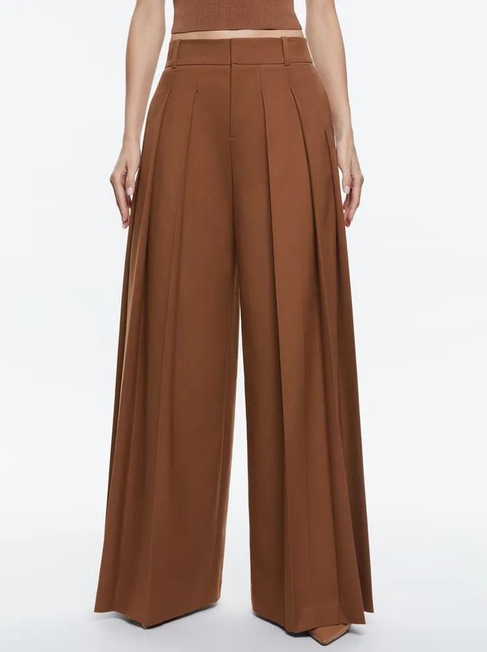 Pants Women Alice Olivia Simon Trouser Camel