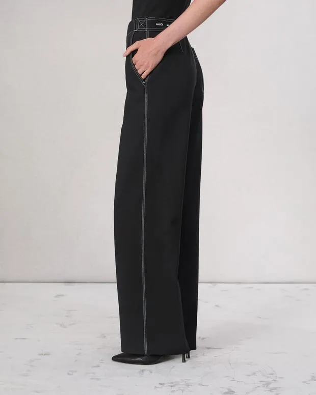 Pants Women Rag and Bone Irina Ponte Stitch Pant Black