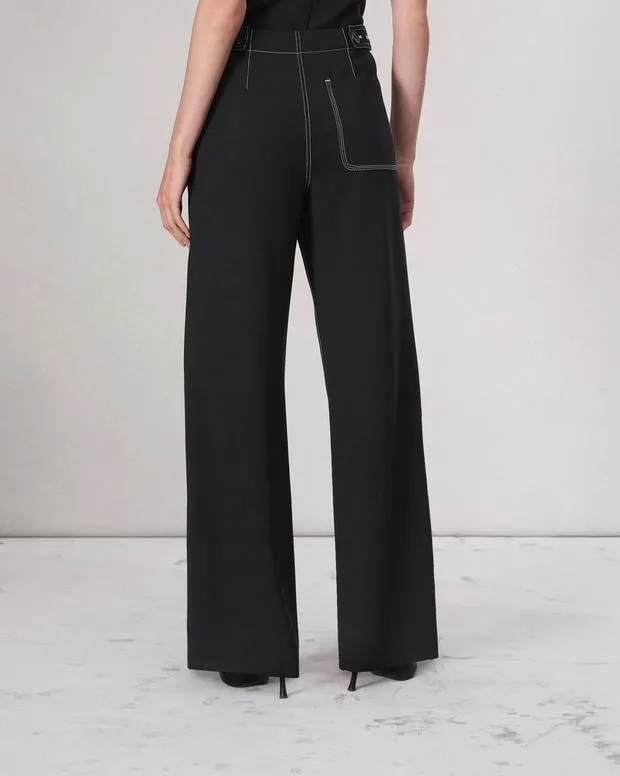 Pants Women Rag and Bone Irina Ponte Stitch Pant Black