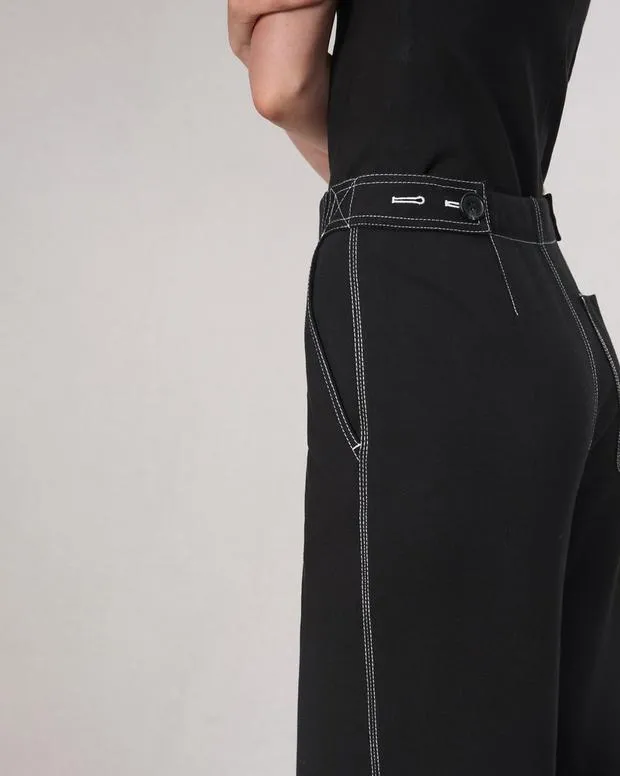 Pants Women Rag and Bone Irina Ponte Stitch Pant Black
