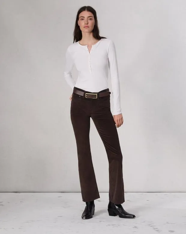Pants Women Rag and Bone Peyton Corduroy Pant Dark Brown