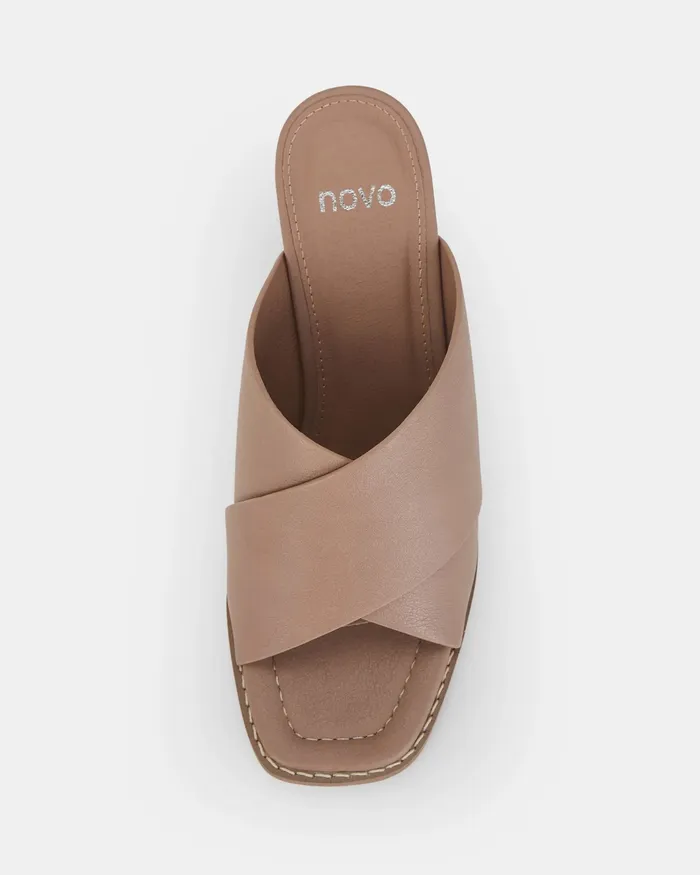 Party FEYRAH ALMOND Open Toe Heels NOVO Shoes Women