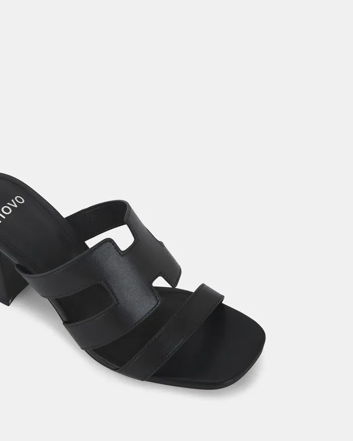 Party NOVO Shoes Women FREDDY BLACK Open Toe Heels