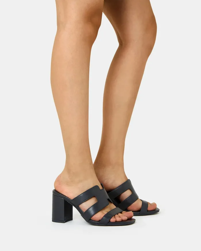 Party NOVO Shoes Women FREDDY BLACK Open Toe Heels