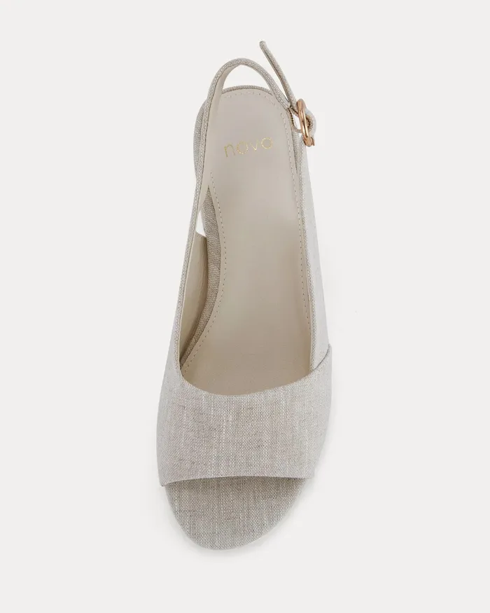 Party NOVO Shoes Women URLANDO LINEN Low Heels