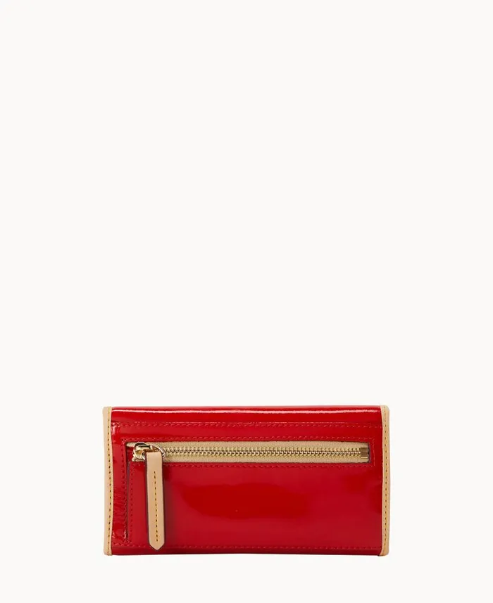 Patent Continental Clutch Red ManWoman Dooney and Bourke Wallets Patent Continental Clutch Red ManWoman Dooney and Bourke Wallets