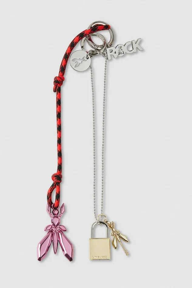 Patrizia Pepe Charms Keychain Set Pink 8211 Women