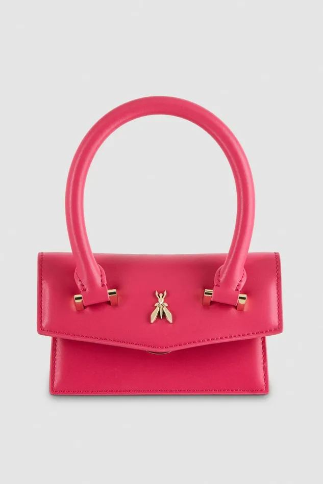 Patrizia Pepe Crossbodys Fly Bamby Leather Mini Shoulder Bag Pink 8211 Women