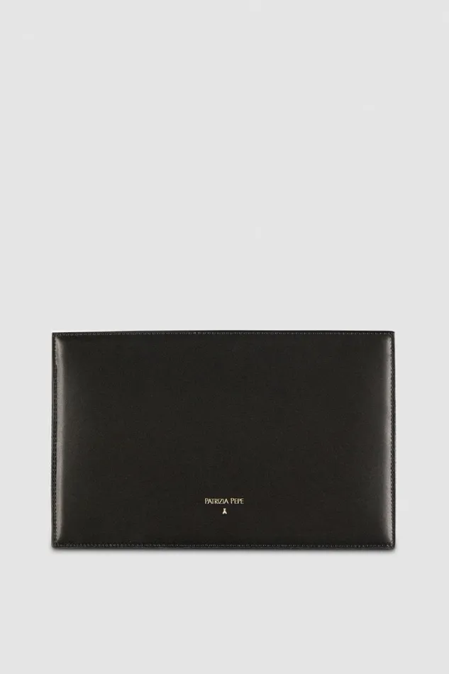 Patrizia Pepe Crossbodys Leather Shoulder Pocket Bag With Zipper Black 8211 Women Patrizia Pepe Crossbodys Leather Shoulder Pocket Bag With Zipper Black 8211 Women