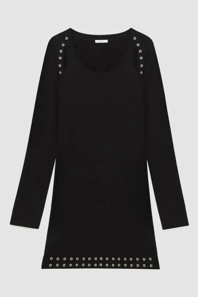 Patrizia Pepe Dresses Viscose Mini Dress Black 8211 Women