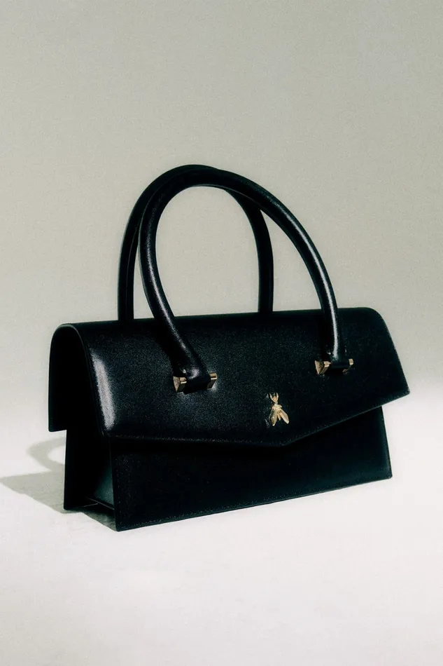 Patrizia Pepe Handbags Fly Bamby Leather Bag Large Black 8211 Women