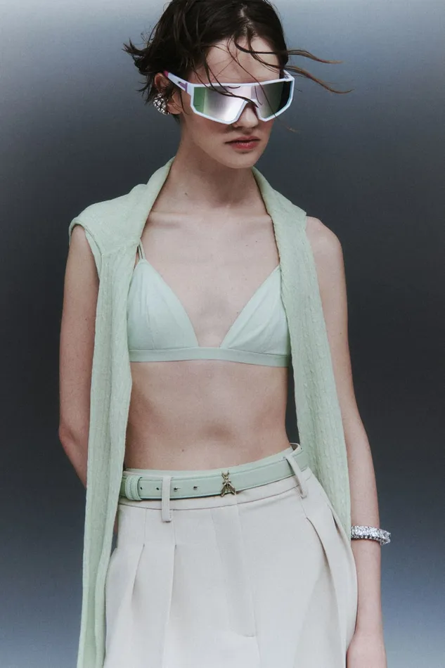 Patrizia Pepe Lingerie And Beachwear Microfiber Triangle Bra Green 8211 Women