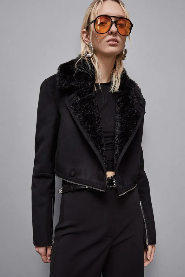 Patrizia Pepe Outerwear Reversible DoubleBreasted Coat Black 8211 Women