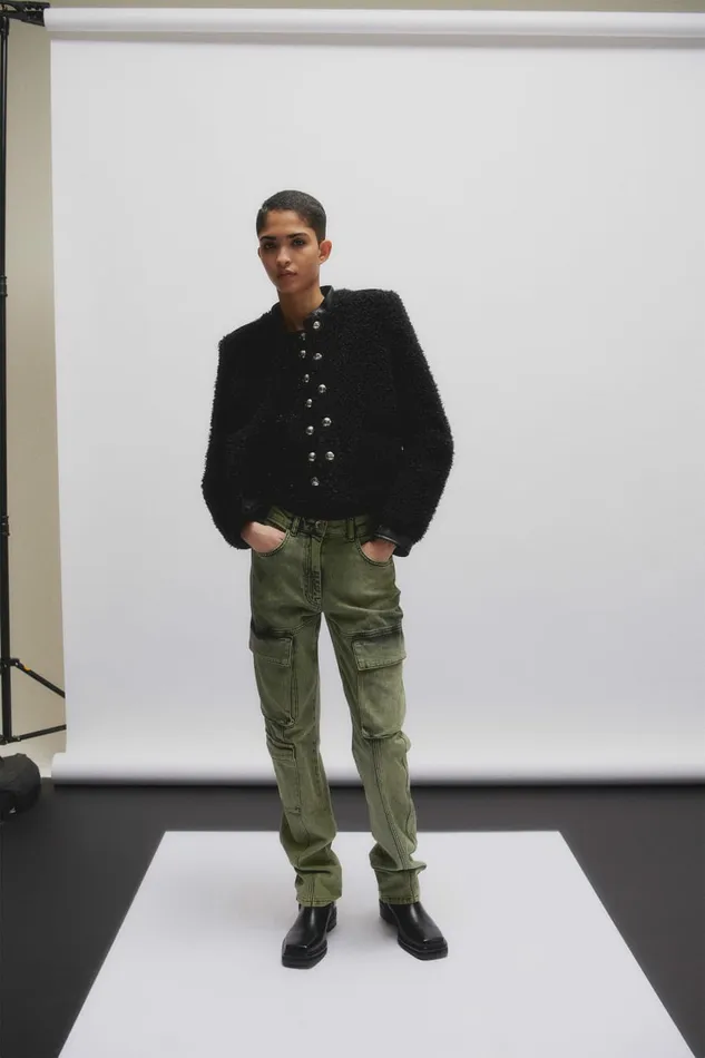 Patrizia Pepe Pants and Jeans Cargo Over Denim Pants Green 8211 Women