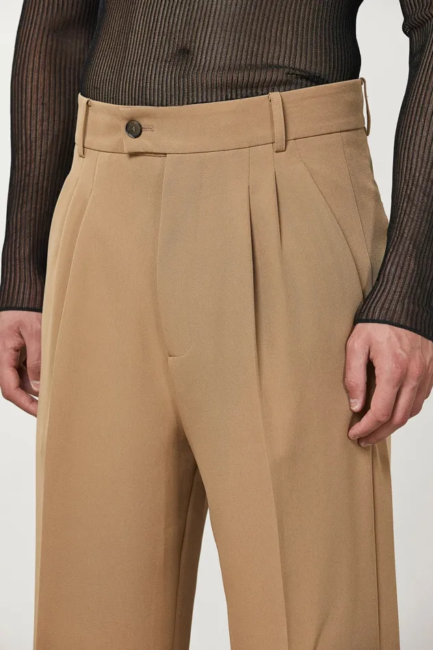 Patrizia Pepe Pants Regular Fit Soft Pants Beige 8211 Men