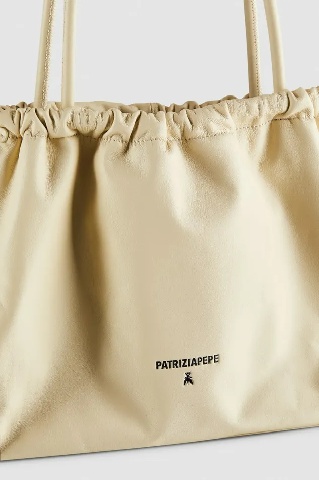 Patrizia Pepe Shoppers Medium Soft Rock Bag White 8211 Women