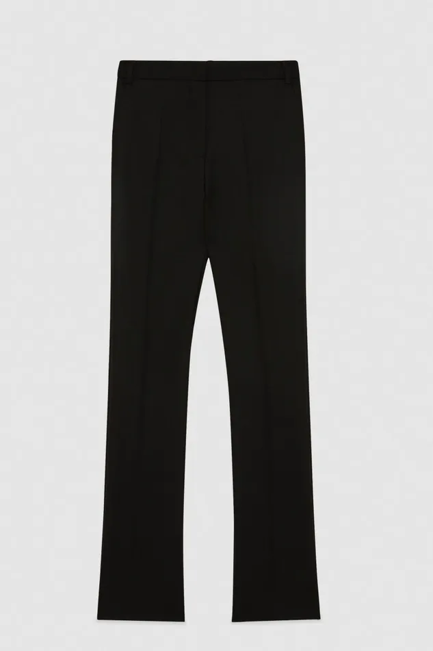 Patrizia Pepe Tailleur Essential Tailored Wool Pants Black 8211 Women