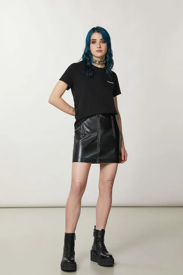 Patrizia Pepe Tops TShirt With Logo Black 8211 Women