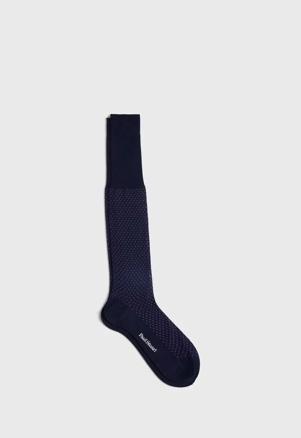 Paulstuart Cotton Jacquard Sock Black Mens Socks