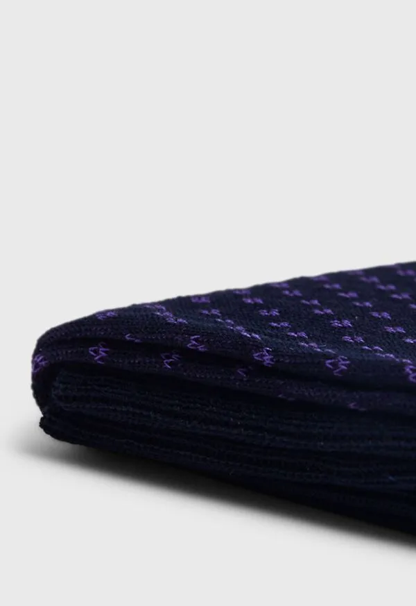 Paulstuart Cotton Jacquard Sock Black Mens Socks Paulstuart Cotton Jacquard Sock Black Mens Socks