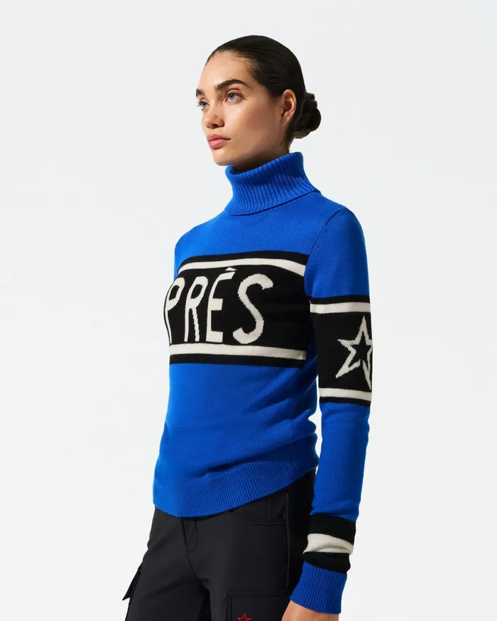 Perfect Moment Aprs Merino Wool Sweater True Indigo Women Tops