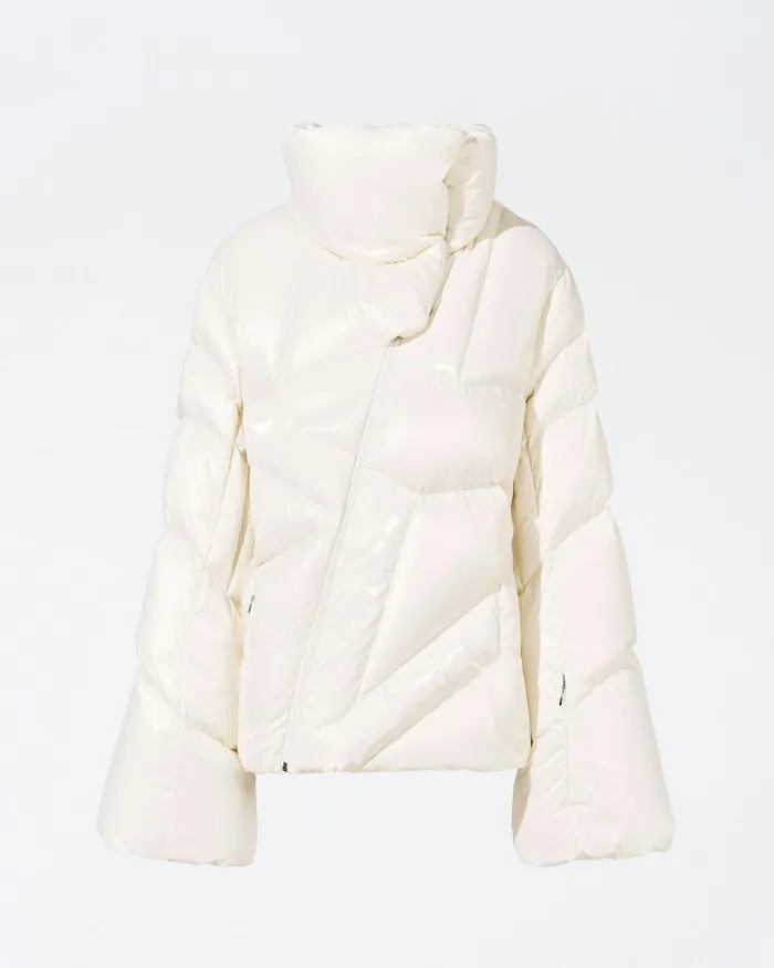 Perfect Moment Ariel Down Bomber Jacket White Women Jackets
