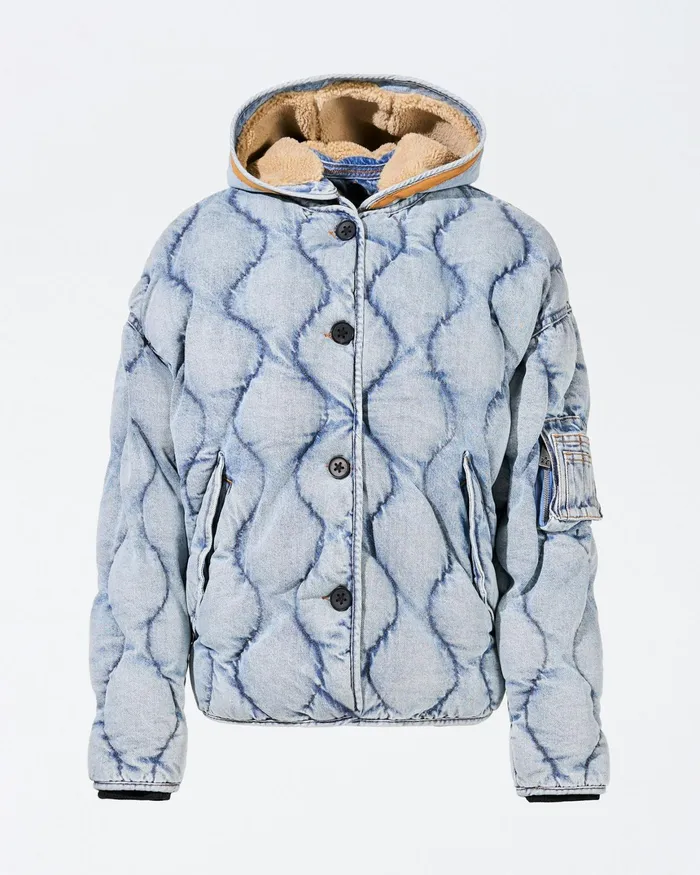 Perfect Moment Denim Liner Jacket Light Denim Women Jackets
