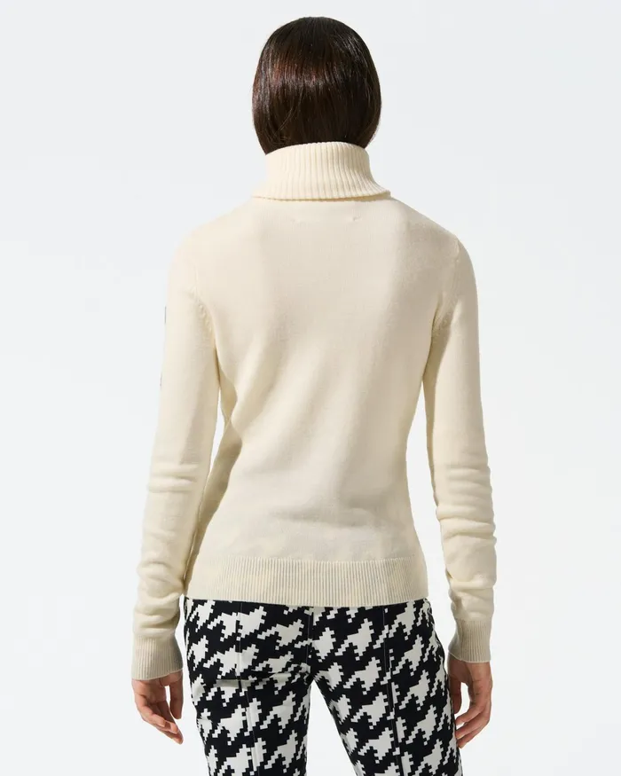 Perfect Moment Piste Merino Wool Sweater Snow White Women Tops