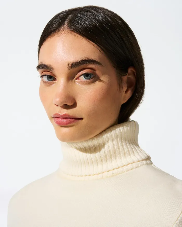 Perfect Moment Piste Merino Wool Sweater Snow White Women Tops