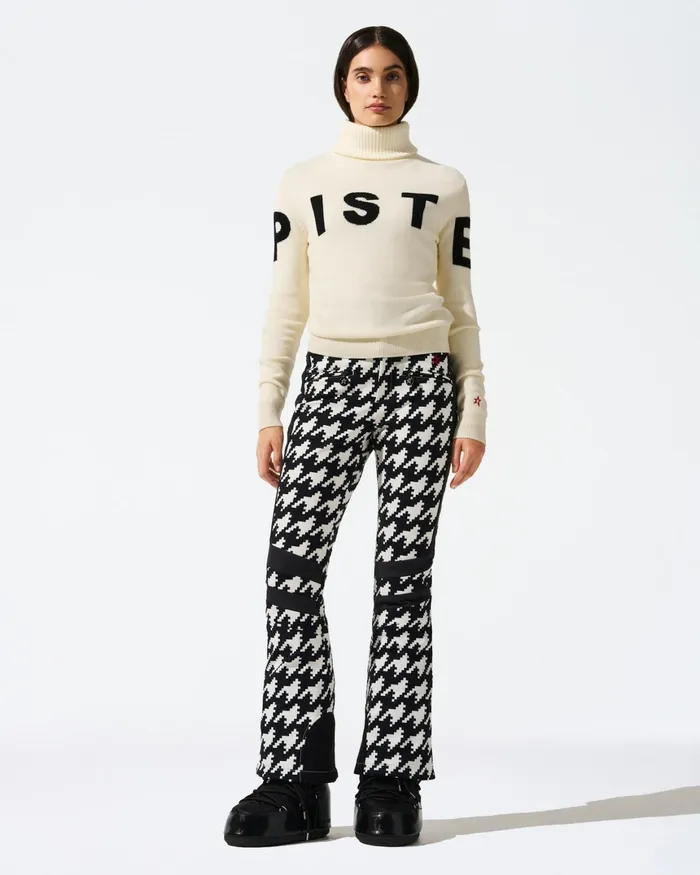 Perfect Moment Piste Merino Wool Sweater Snow White Women Tops
