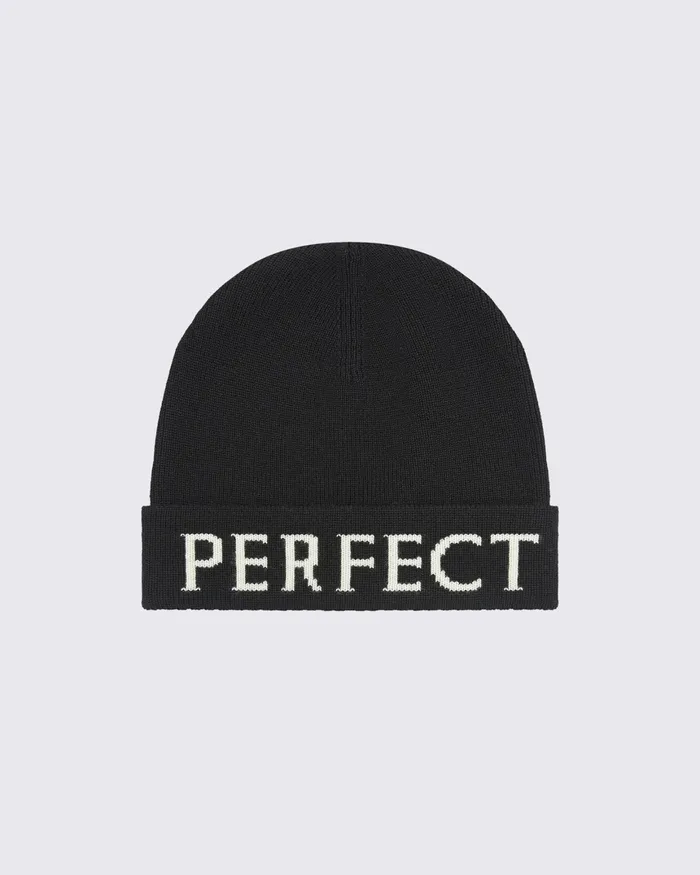 Perfect Moment PM Merino Wool Beanie Black WomenMen Accessories