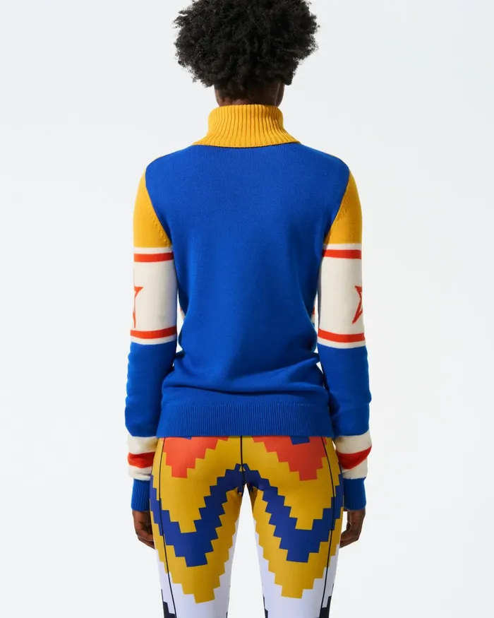 Perfect Moment Schild Merino Wool Sweater Canary Yellow Women Tops
