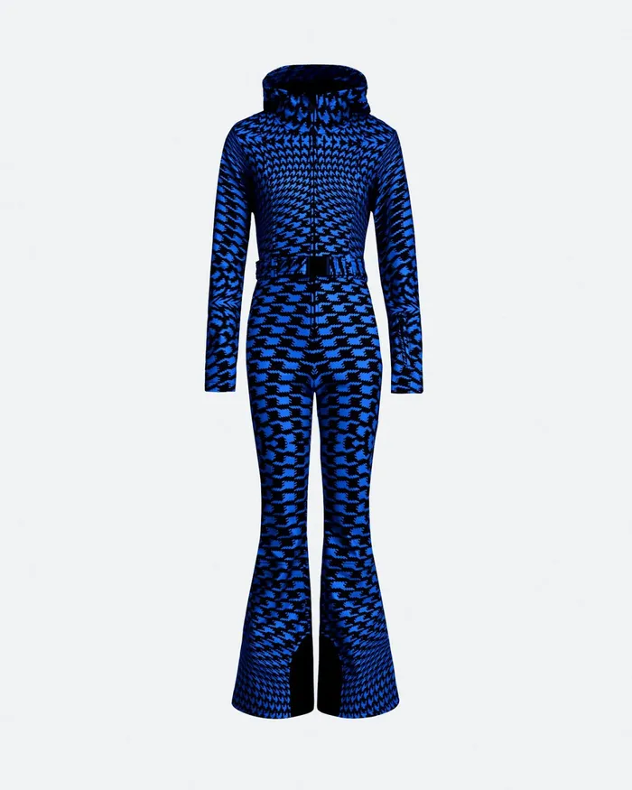 Perfect Moment Twisted Houndstooth Tignes Ski Suit Indigo Twisted Houndstooth Women Ski Suits Perfect Moment Twisted Houndstooth Tignes Ski Suit Indigo Twisted Houndstooth Women Ski Suits