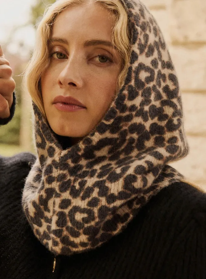 Petite Mendigote Jackets and Coats Agnes Hood Leopard 8211 Women