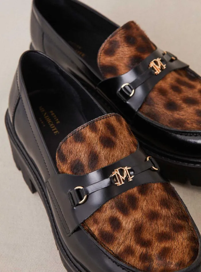Petite Mendigote Moccasins Fw24 Mocassins Semelle Compensee Leopard 8211 Women