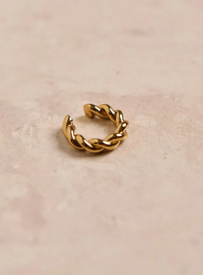 Petite Mendigote The Jewels Fw24 Anais Twisted Earcuff Golden 8211 Women
