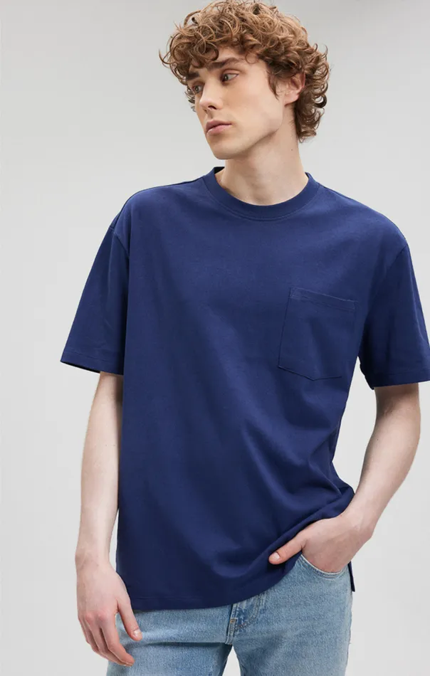 Pocket TShirt In Maritime Blue Men Mavi Jeans TShirts