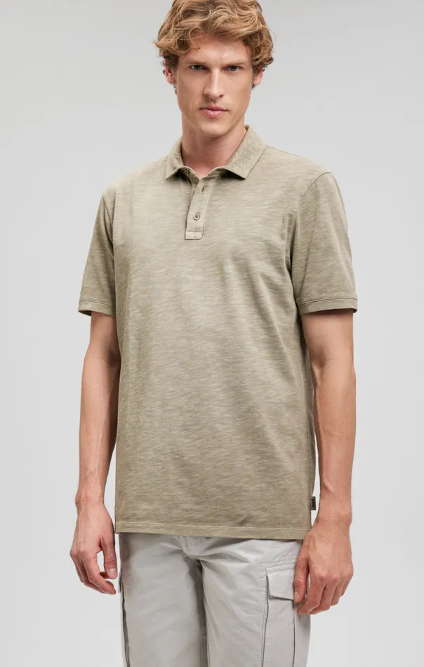 Polo Shirt In Spray Green Men Mavi Jeans Shirts
