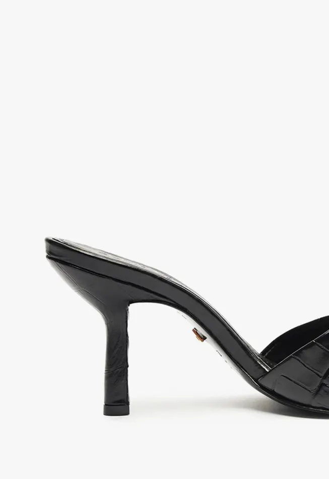 Posseni Sandal Black Women Schutz Shoes Mules