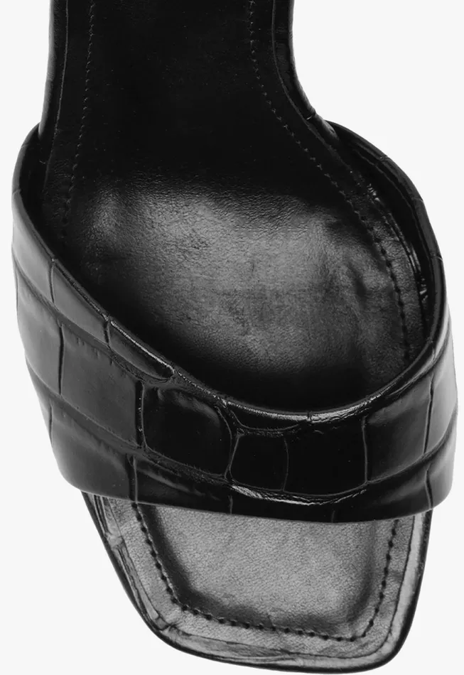 Posseni Sandal Black Women Schutz Shoes Mules