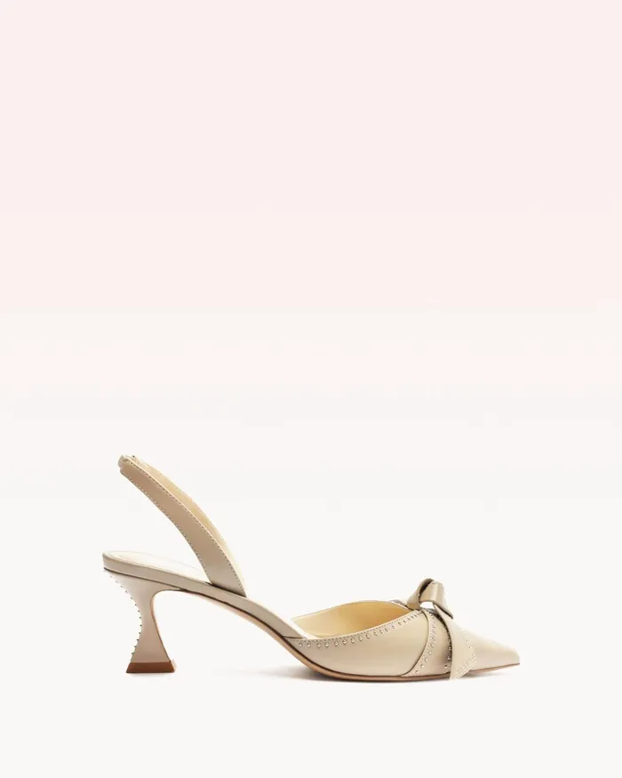 Pumps Women Alexandre Birman Clarita Bell Slingback 60 Studs Alexandre Birman Clarita Slingback Semolina
