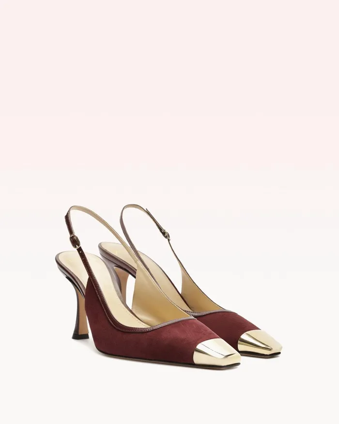 Pumps Women Alexandre Birman Olivia 85 Cherry Lacquer Alexandre Birman Slingback Pumps Cherry Lacquer