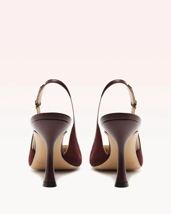 Pumps Women Alexandre Birman Olivia 85 Cherry Lacquer Alexandre Birman Slingback Pumps Cherry Lacquer