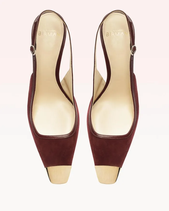 Pumps Women Alexandre Birman Olivia 85 Cherry Lacquer Alexandre Birman Slingback Pumps Cherry Lacquer