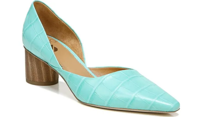 Pumps Women Franco Sarto Sarto Rita Pump Aqua Crocco Leather