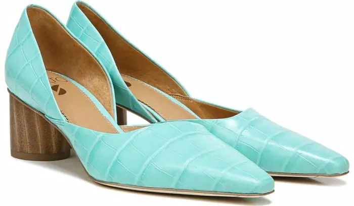 Pumps Women Franco Sarto Sarto Rita Pump Aqua Crocco Leather